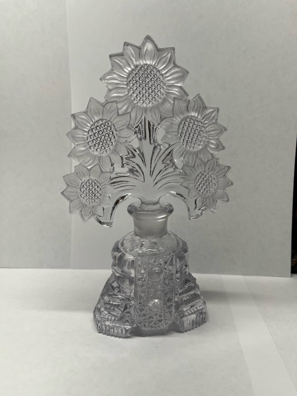 Imperial Glass Sunflower perfume Bottle Décor - Decorative Home Art